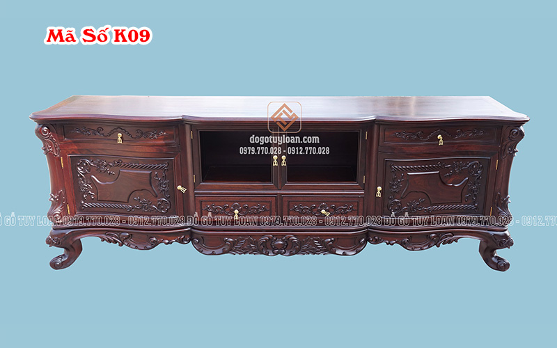 Kệ Tivi Louis Hoa Lá Tây K09