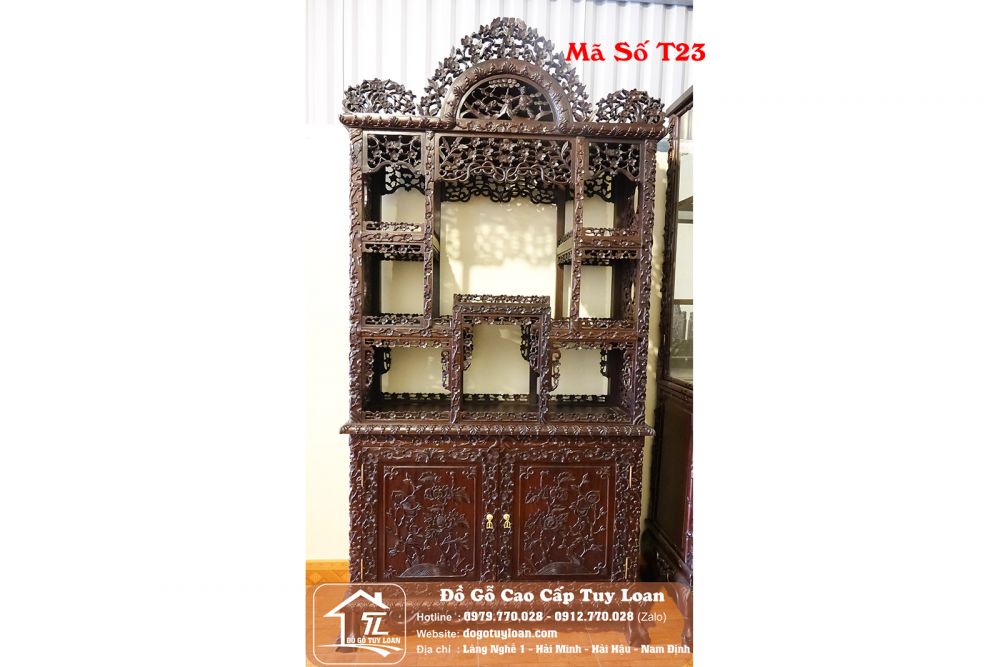 Tủ Bày Đồ Huế Đục Mai Dắt Mã Số T23