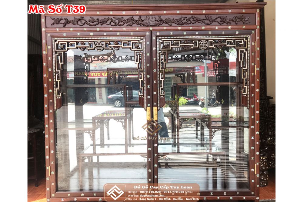 Tủ Bày Đồ Khảm Ốc Cỡ Đại Mã Số T39