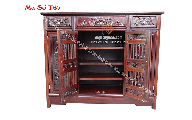 Tủ Để Giày, Dép - Gỗ Tự Nhiên 100%