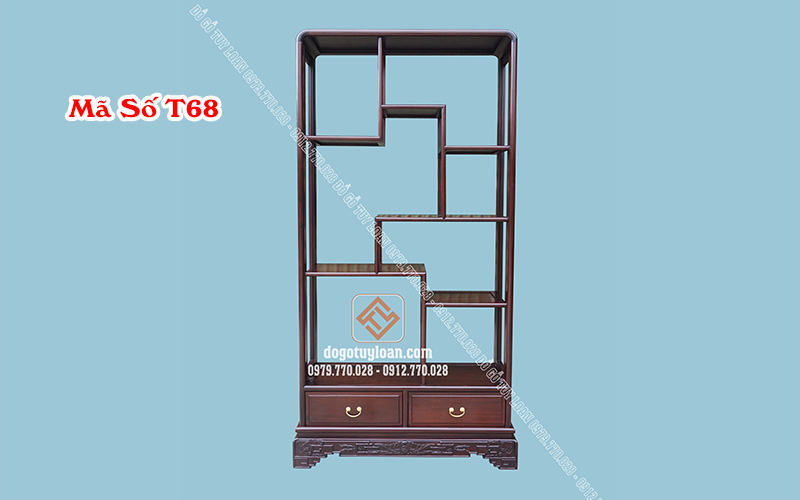Tủ Rượu Phòng Khách Gỗ Cao Cấp T68