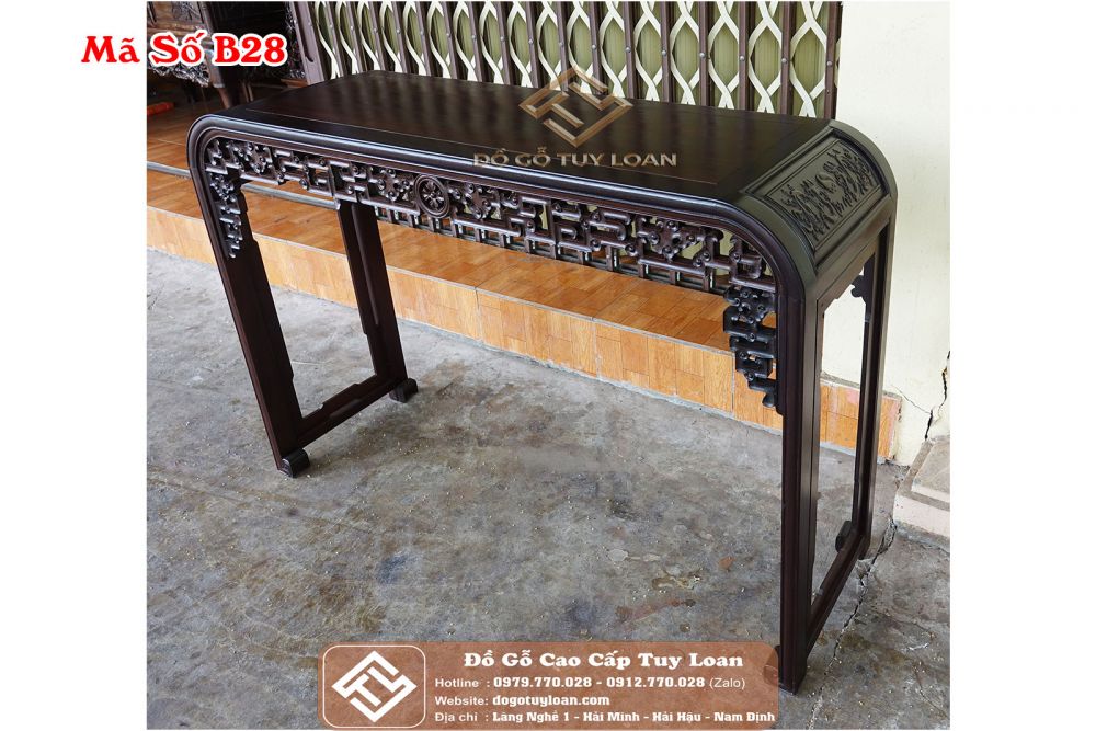 Bàn Bày Đồ Triện Xúc Mã Số B28