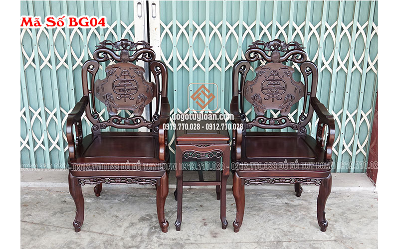 Bàn Ghế Phòng Khách Nhỏ Gọn | Đồ Gỗ Tuy Loan