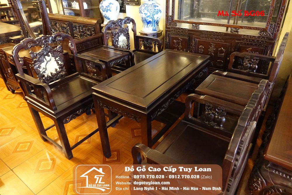 Bộ Ghế Vách Dơi Đá Mã Số BG06