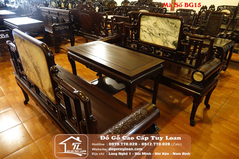 Bộ Bàn Ghế Phương Móc Mã Số BG15