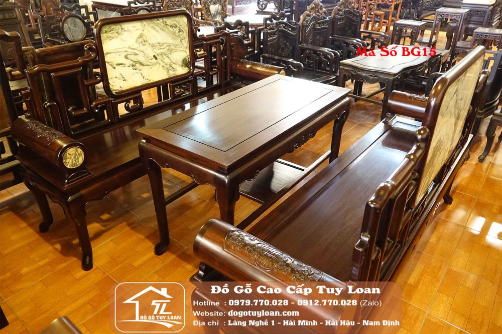 Bộ Bàn Ghế Phương Móc Mã Số BG15