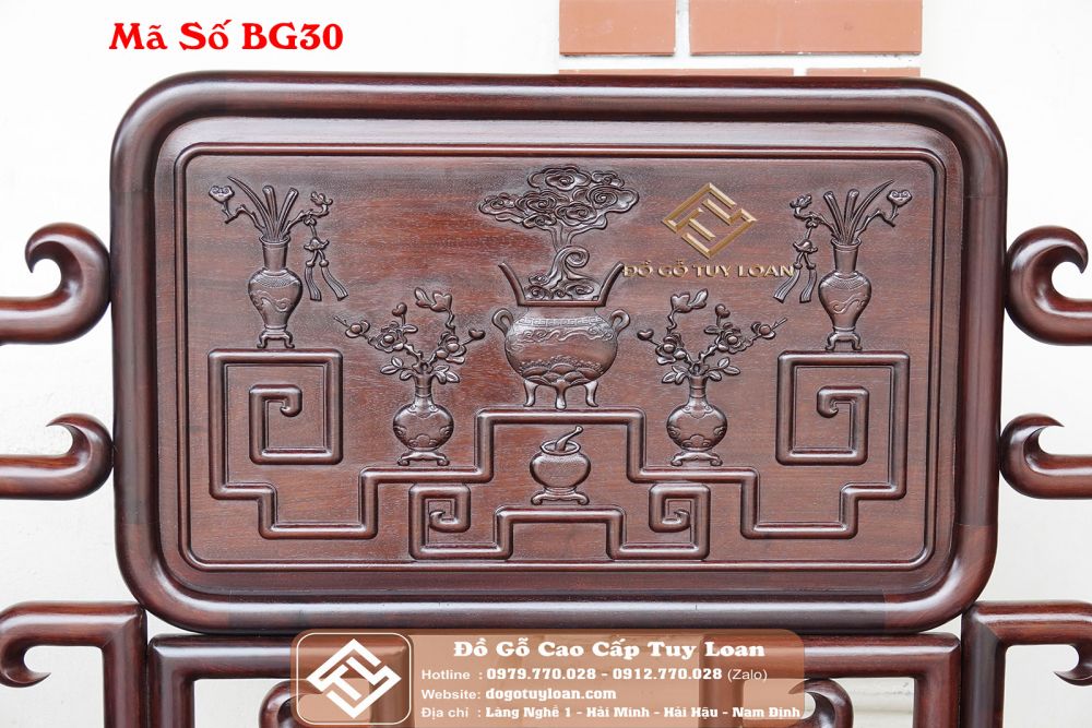Bộ Phương Móc Gỗ Gụ Mã Số BG30