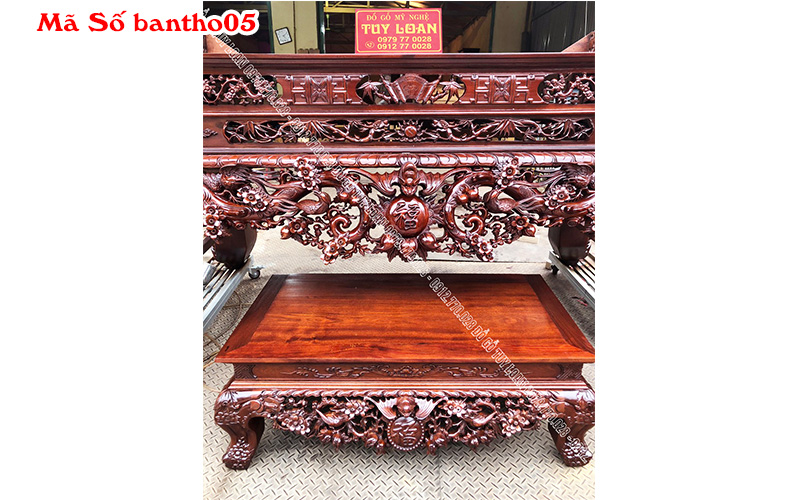 Sập Thờ Và Bàn Cúng Cơm - Đồ Thờ Đẹp | Đồ Gỗ Tuy Loan