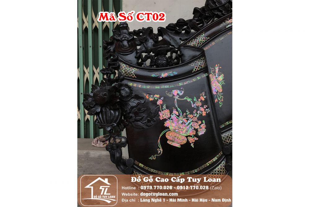Cuốn Thư Khảm Ốc Đỏ Đức Lưu Quang Mã Số CT02