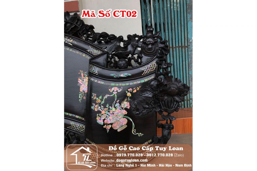 Cuốn Thư Khảm Ốc Đỏ Đức Lưu Quang Mã Số CT02