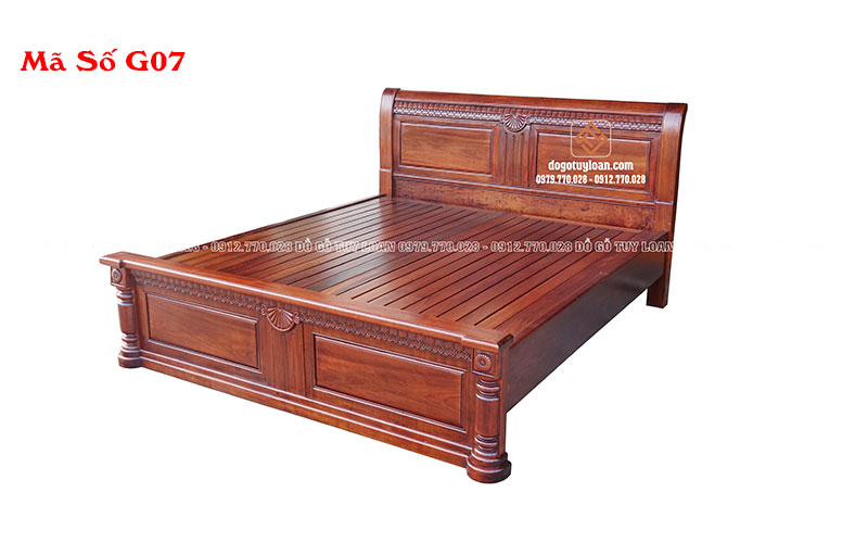 Giuờng Ngủ Gỗ Tự Nhiên Cao Cấp Siêu Bền, Đẹp mã số G07